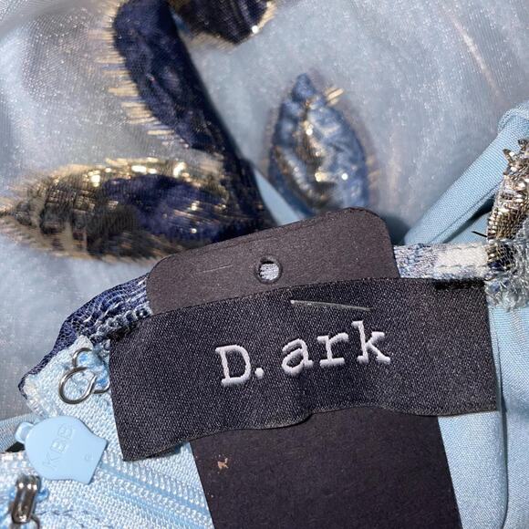 Blue and Navy Floral Dress - Picture 5 of 5